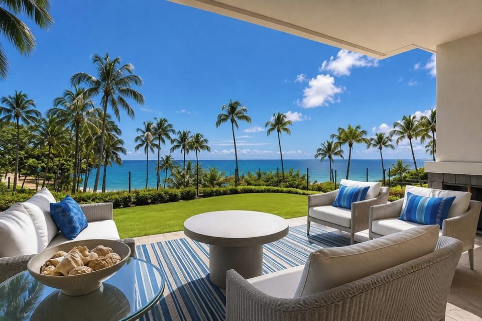 Where velvet skies and sapphire seas embrace you—welcome to your lanai sanctuary MON-1205