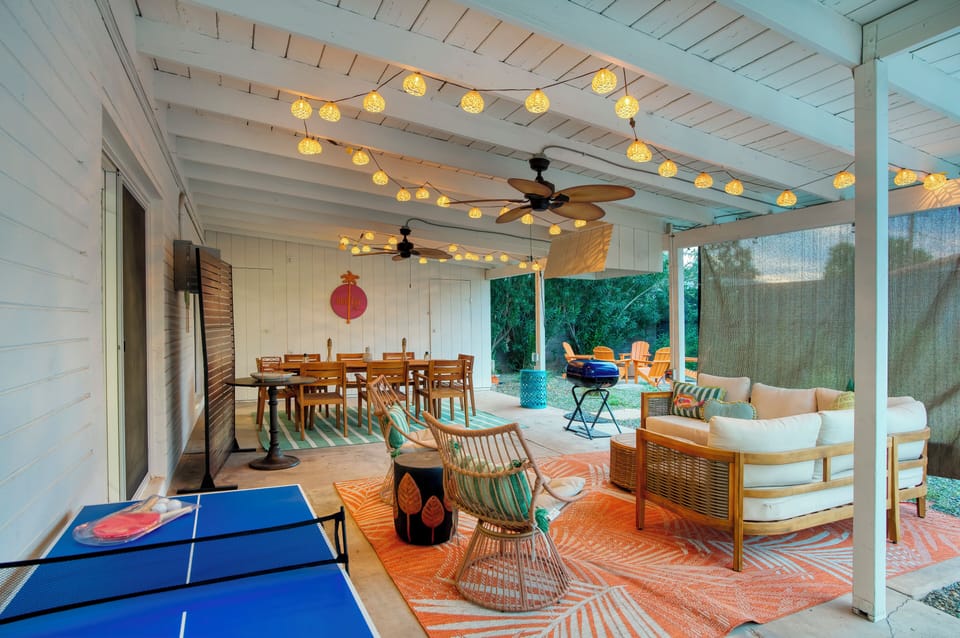 Gather together in this chic getaway home