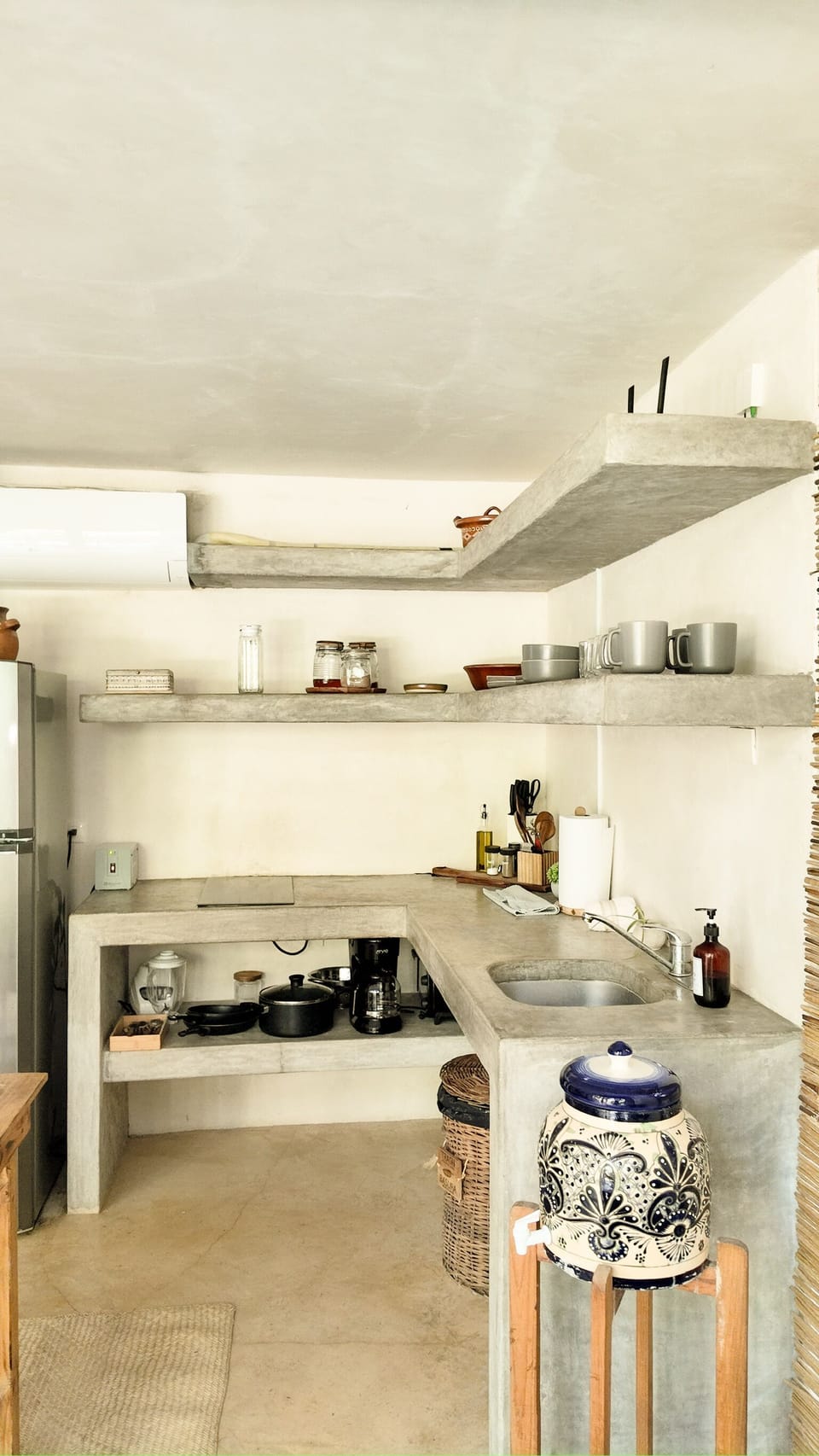 Luxury Bungalow, Pool View | Private kitchen | Stovetop, coffee/tea maker, cookware/dishes/utensils, spices