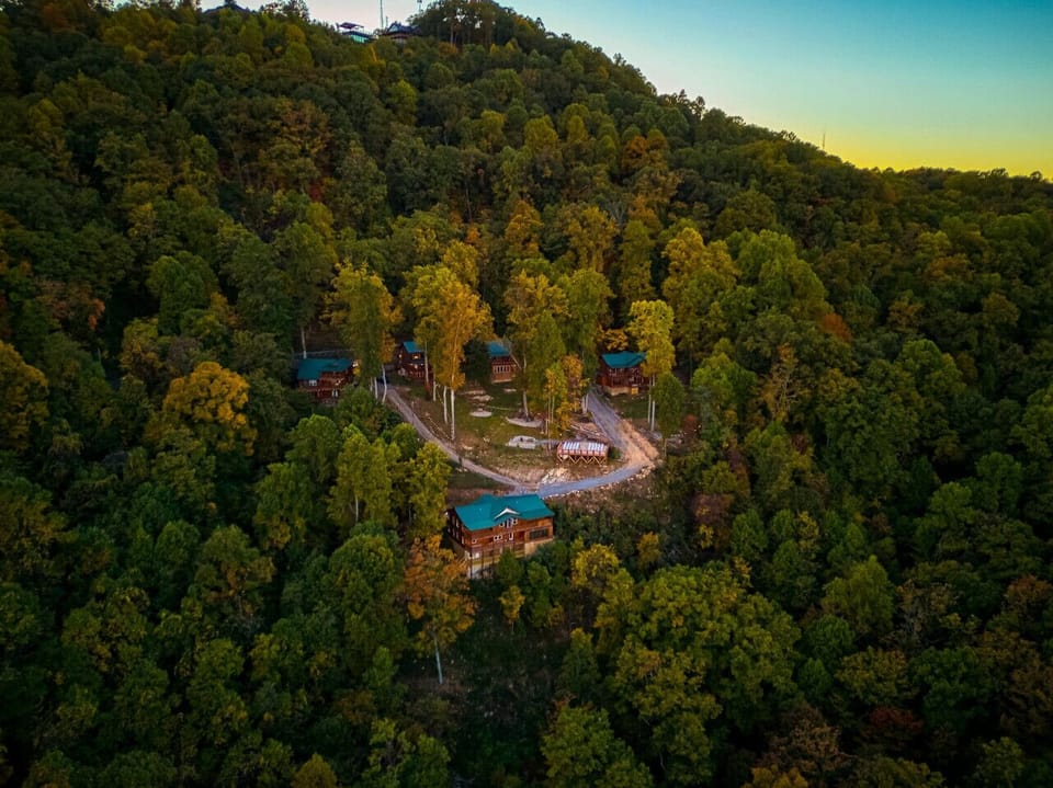 In this resort, experience Smoky Mountain serenity from your private cabin with panoramic views at every turn.