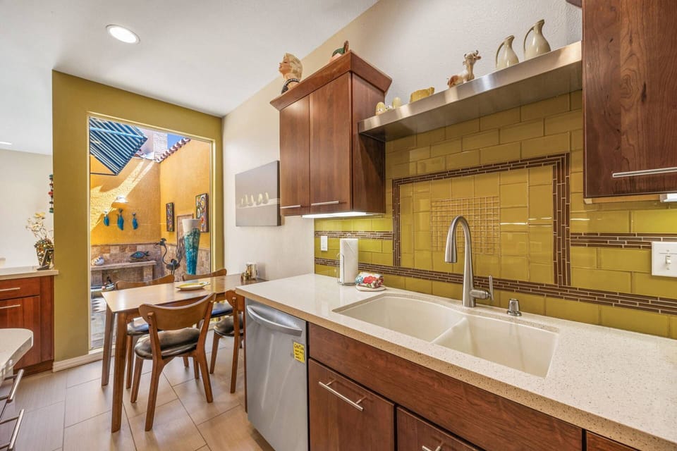 Spacious Kitchen With additional seating for four