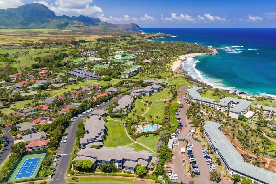 Bird's eye view of the Poipu Sands Resort