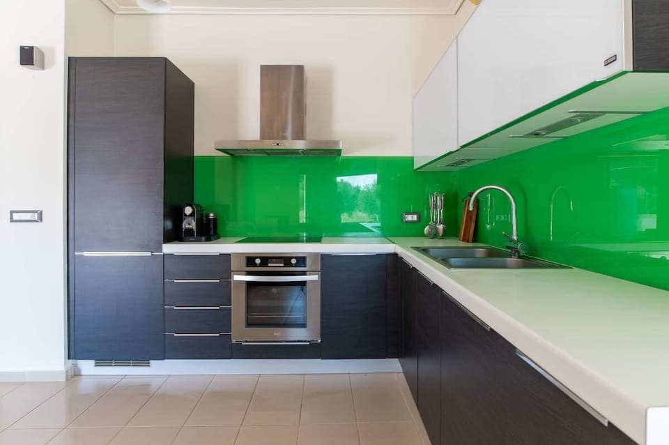 Fully equipped kitchen with sleek design
