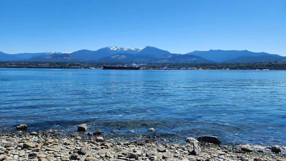 The view of Port Angeles from Ediz Hook