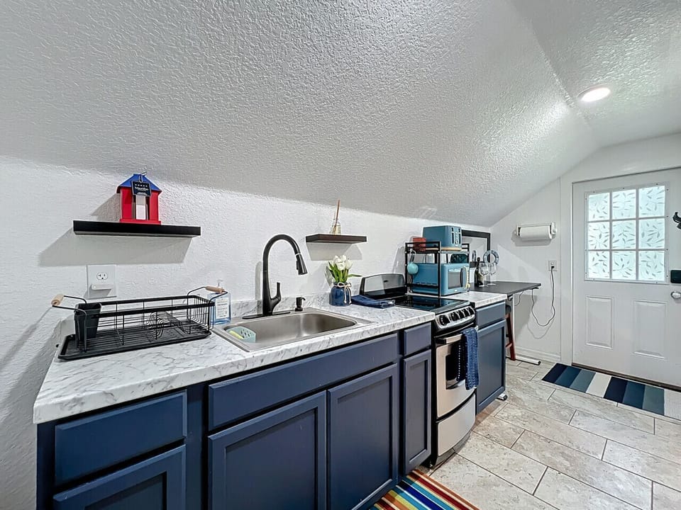 Charming Kitchenette | Compact & Fully Equipped with Stove, Sink & Modern Touches