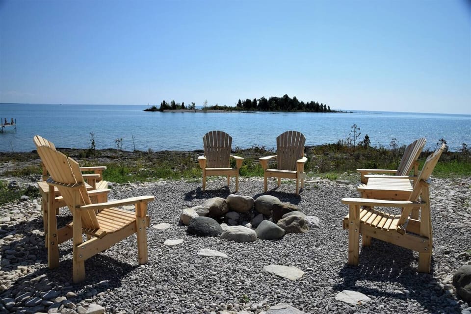 Firepit by the lake