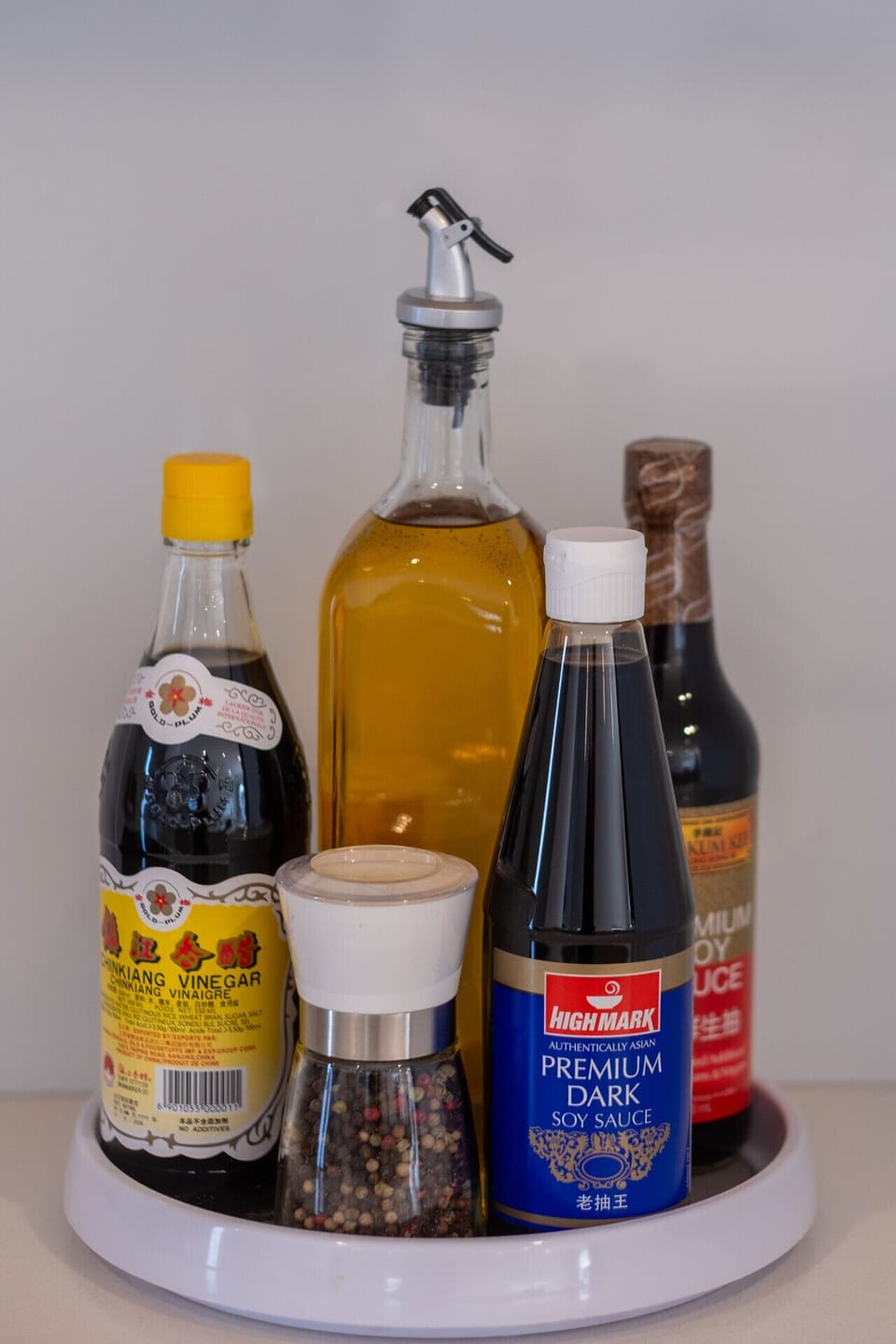 Stock your kitchen with everything you need to cook family meals—your condiments, oils, and spices all within arm`s reach.