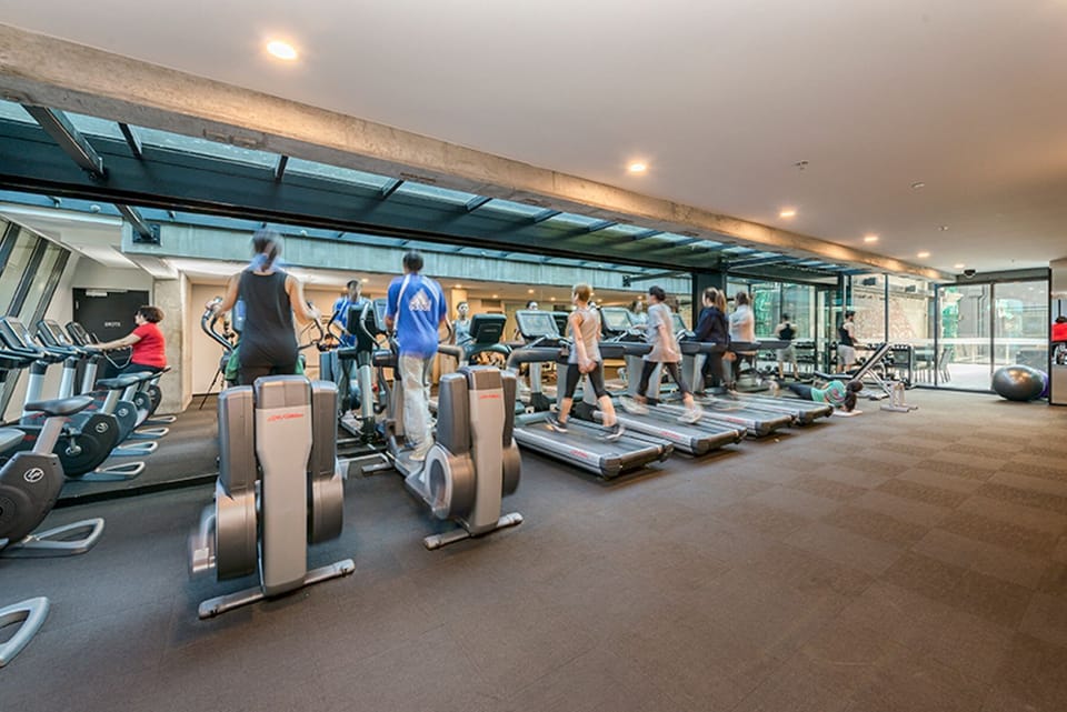 A well & equipped gym.