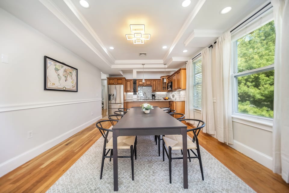 Middle level- Kitchen- Dining room. Cook your delicious meal for dinner