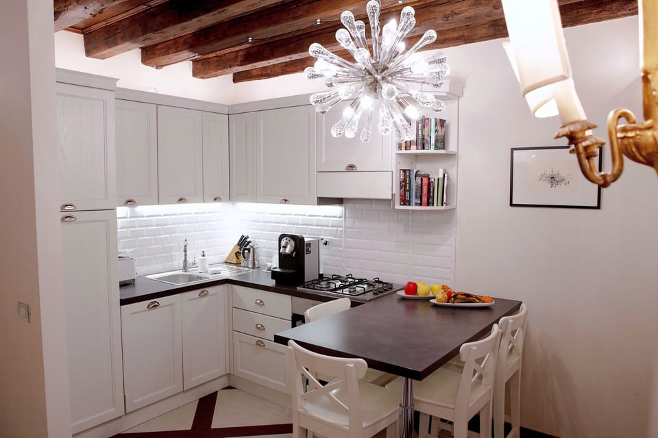 Apartment, City View | Private kitchen | Espresso maker, electric kettle