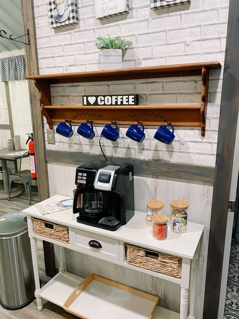 Stocked Coffee Bar!