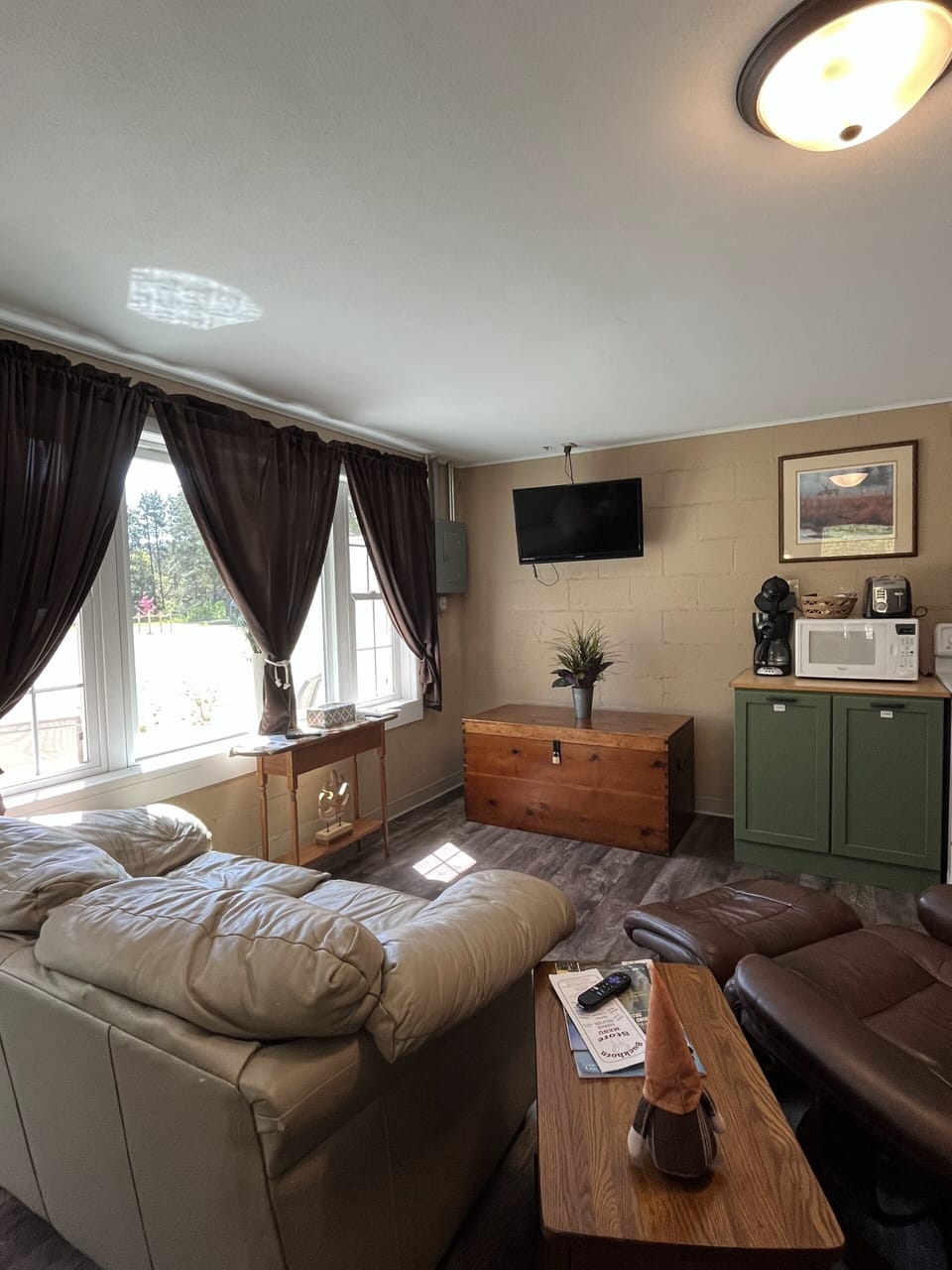 Living area with TV