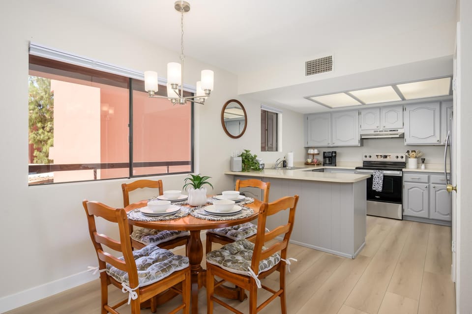 Dining and kitchen fully remodeled.