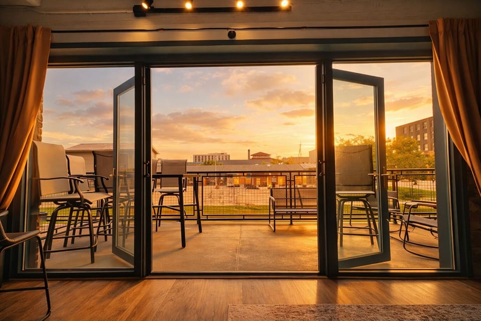 Private Patio Escape
Unwind on your own outdoor terrace complete with seating and a partial lake view—just steps from the living room.