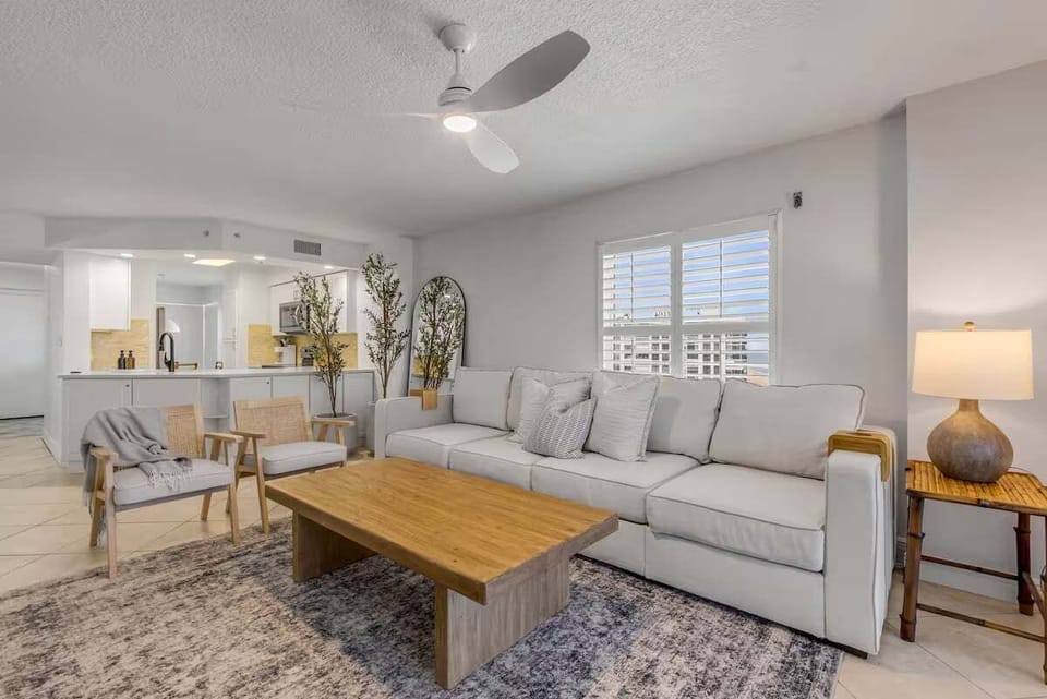 The entire condo has been thoughtfully decorated and furnished with all new, stylish pieces for a fresh coastal feel