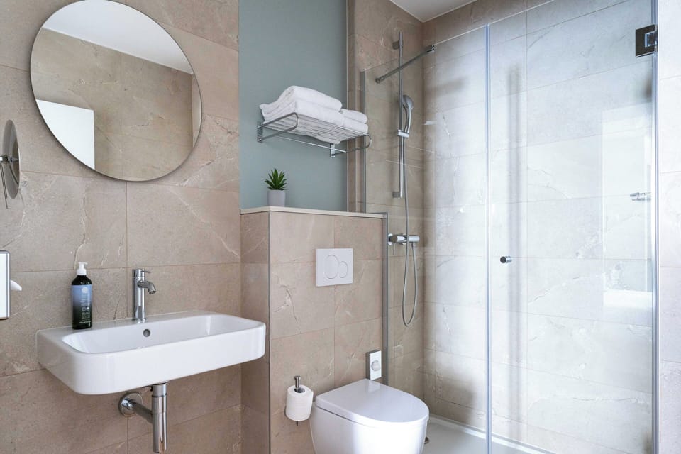 Family Room ( 2 Rooms) - Complimentary soft minibar,courtesy tray, Chromecast and digital press | Bathroom | Shower, eco-friendly toiletries, hair dryer, towels