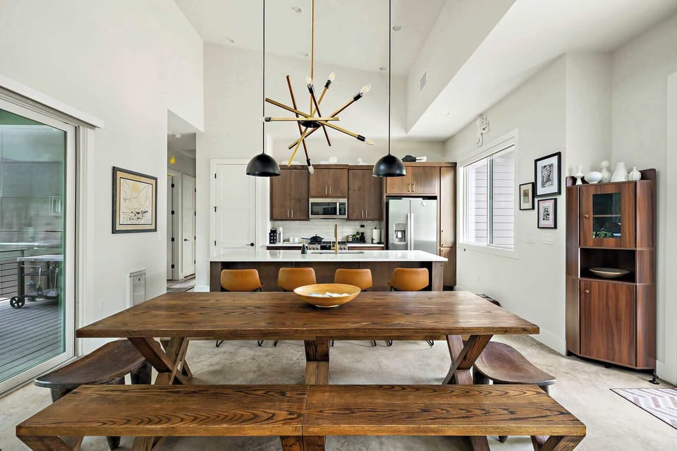 The fully equipped kitchen has everything you need to whip up a quick snack or a full meal, with modern appliances and plenty of space to cook and gather.