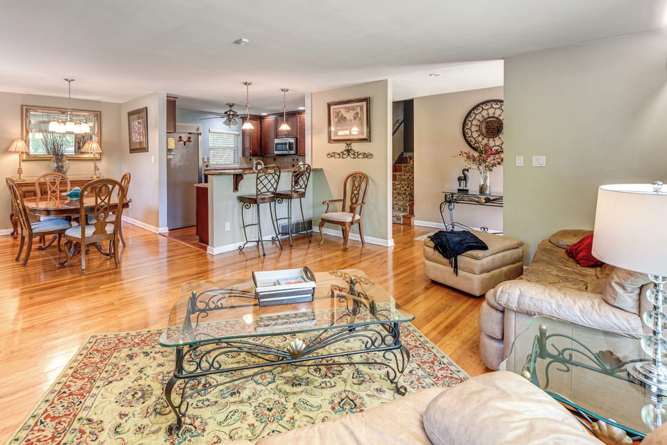 Living Room 1 | Main Level | Central A/C & Heat | Free WiFi