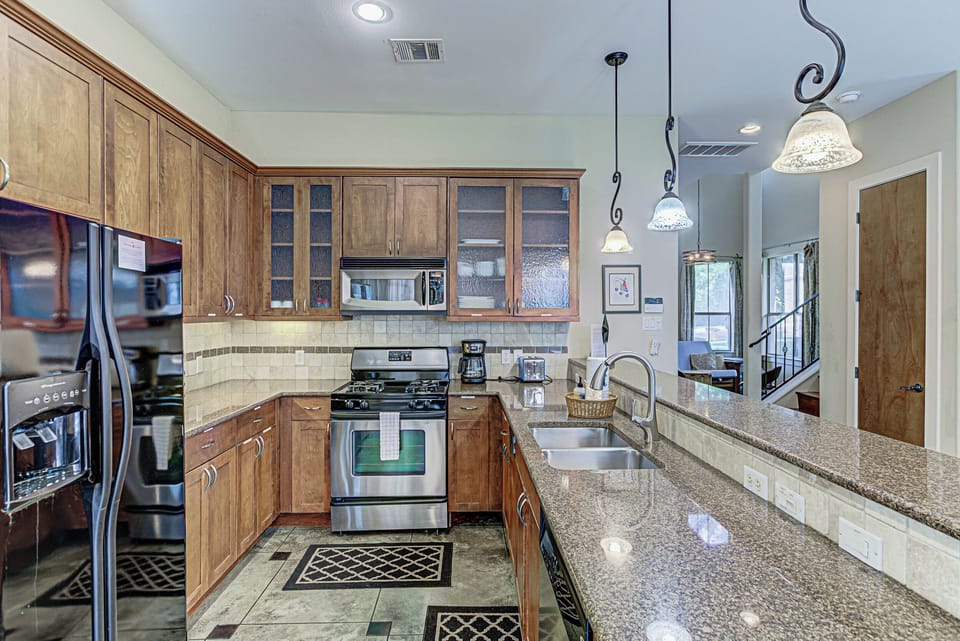 Prepare your favorite meals in the full kitchen 