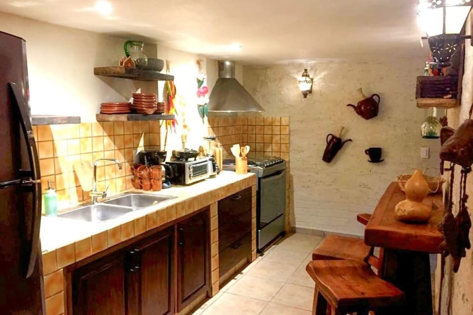 A well-equipped kitchen