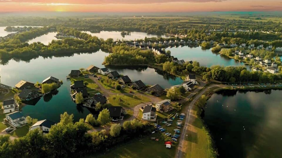 Sunset over the lake, where the light lingers just a little longer.
