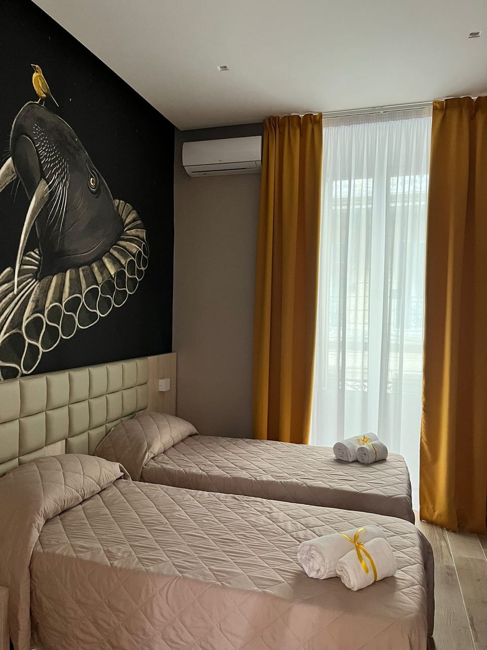 Standard Double or Twin Room | Down comforters, desk, blackout drapes, iron/ironing board
