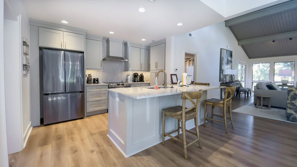 Villa, Multiple Beds, Patio, Golf View (6961 Fairway One) | Private kitchen | Fridge, microwave, oven, stovetop