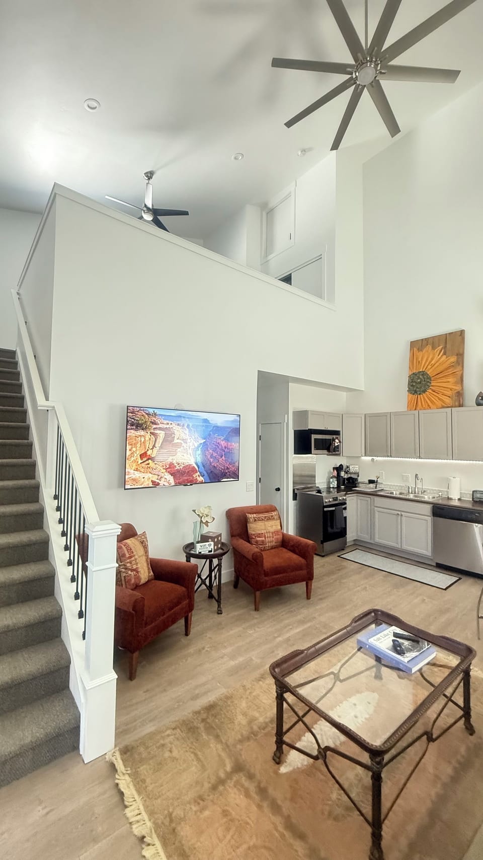 Living room and kitchen 