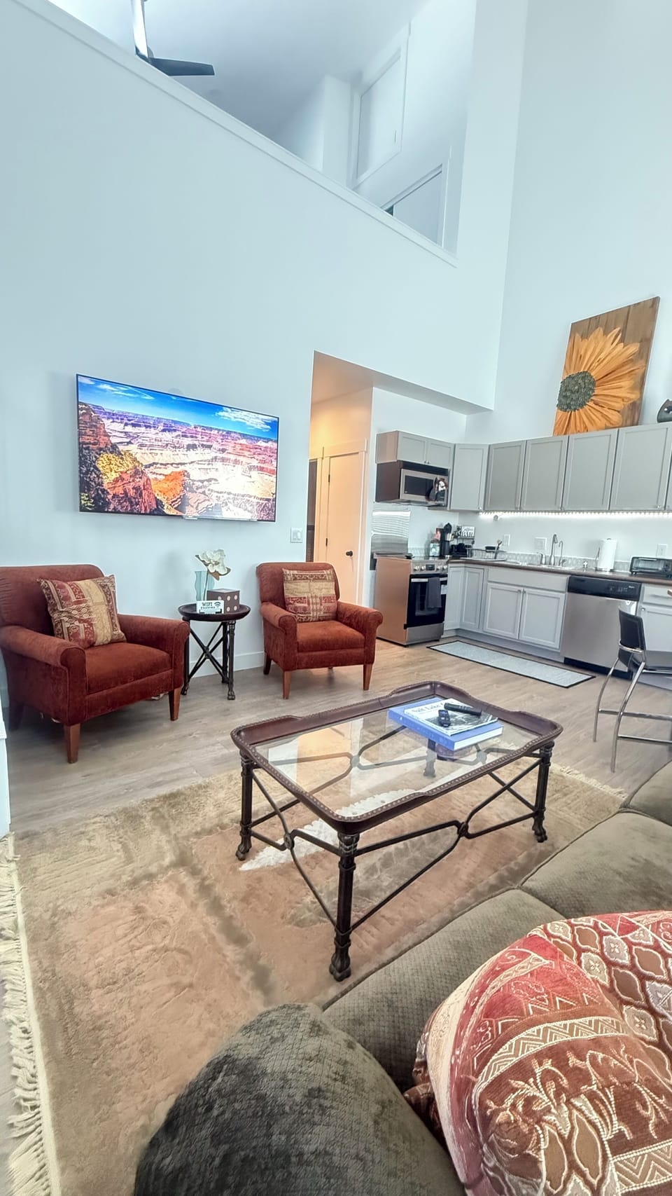 Living room and kitchen 