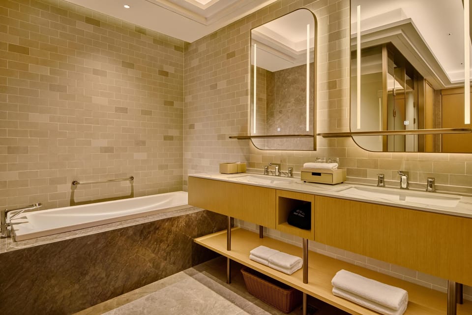 Hair dryer, children's robes, slippers, towels