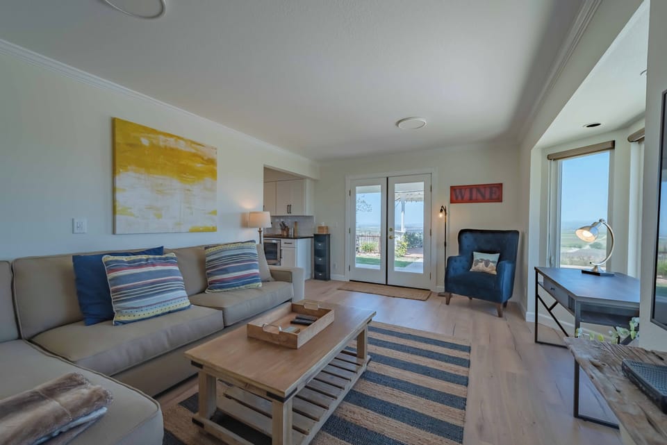 House, Multiple Beds, Pool Access, Garden View (Hidden Acre Vineyard Estate) | Living area | Fireplace