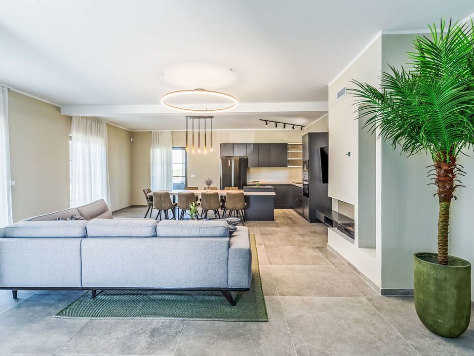 Furniture, Interior Design, Flooring, Floor, Ceiling, Wood, Table, Wood Flooring, Chair, Couch