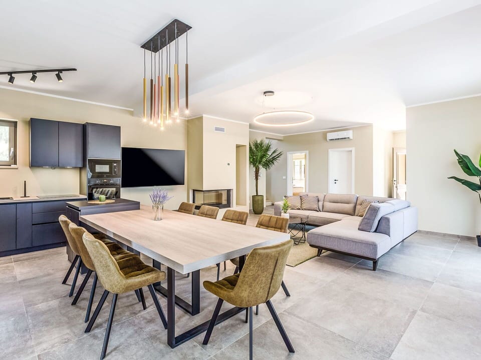 Furniture, Interior Design, Flooring, Floor, Wood, Table, Chair, Ceiling, Kitchen & Dining Room Table, Wood Flooring