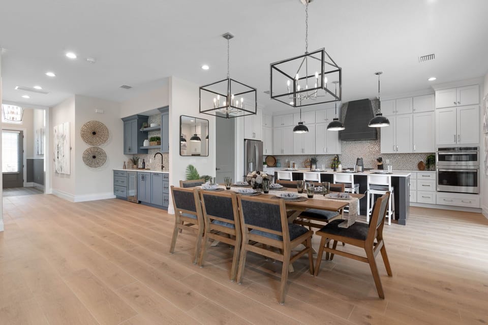 By the Living Room and Dining Room is a Wet Bar.