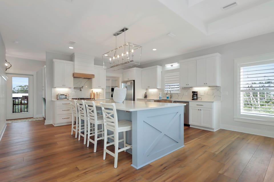 Large Kitchen Island with Bar Seating