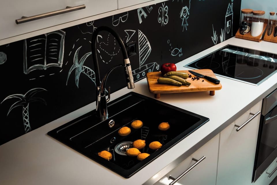 Luxury Villa, Sea View | Private kitchen | Full-size fridge, microwave, oven, stovetop