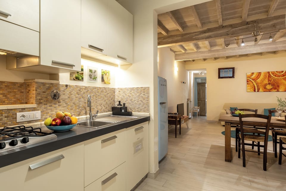 Apartment | Private kitchen | Fridge, oven, stovetop, dishwasher