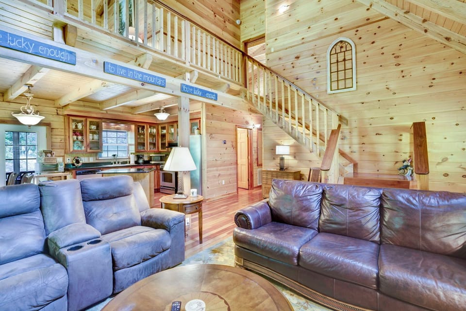 Stairs to the upper level loft