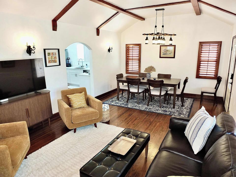 Open living and dining space 