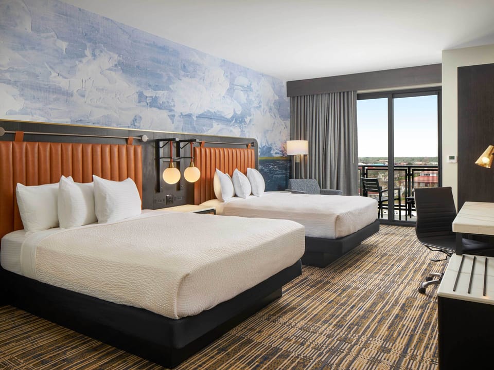 Grand Room (Grandview Two Queen) | Premium bedding, pillowtop beds, in-room safe, desk