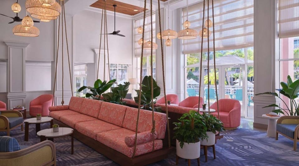 Marriott Hutchinson Island Beach Resort Golf &amp; Marina - Lobby Area..