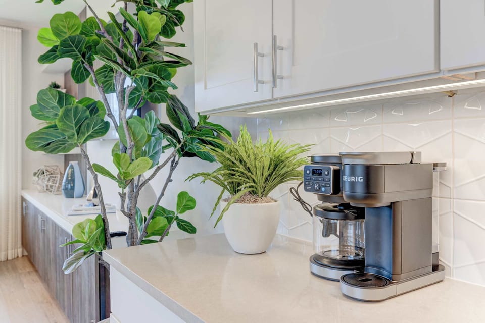 Kitchen - Modern kitchen with spacious island for cooking and gathering!