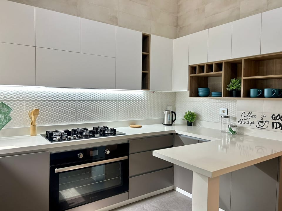 Apartment, 2 Bedrooms, Kitchen, Mountain View | Private kitchen | Full-size fridge, oven, stovetop, electric kettle
