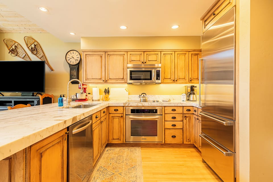 Plenty of counter space for food preparation