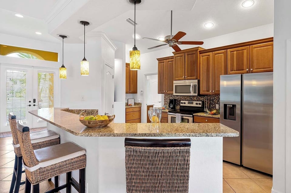 Fully Equipped Kitchen with Stainless Appliances