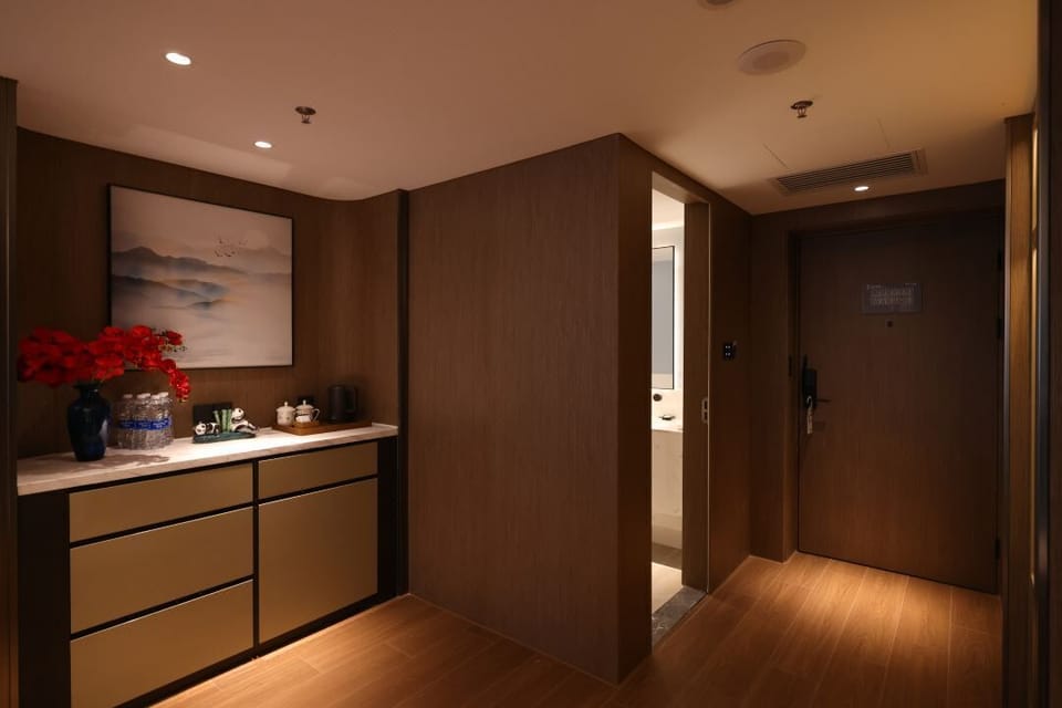 Luxury Suite | Memory foam beds, desk, laptop workspace, blackout drapes