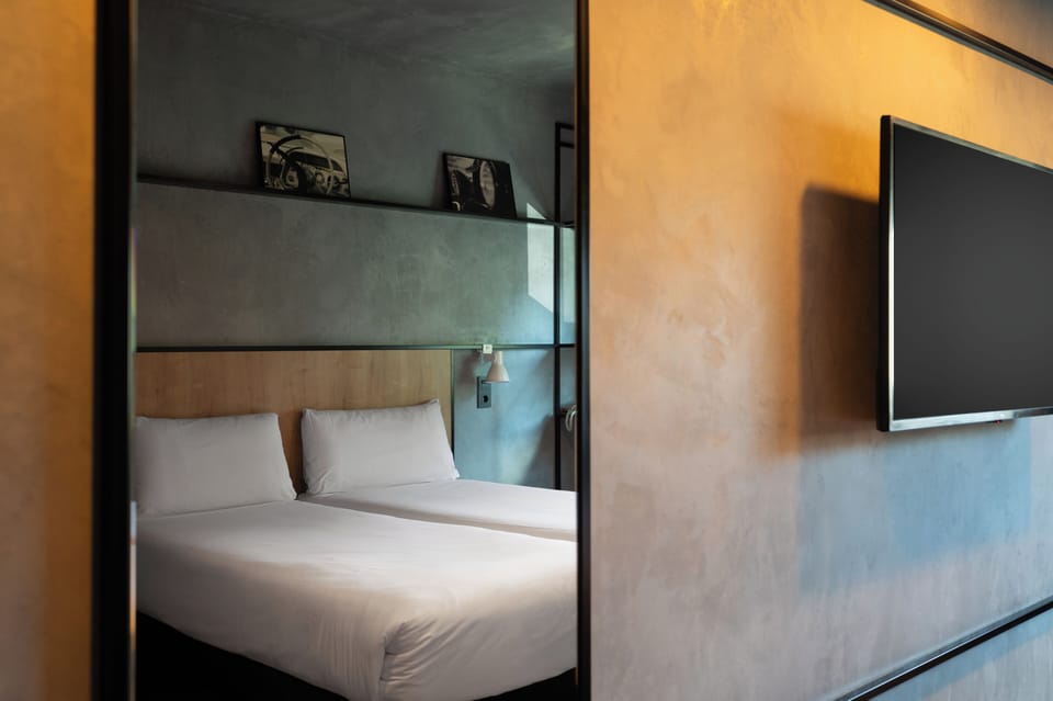 Standard Room, 2 Twin Beds | Desk, blackout drapes, soundproofing, iron/ironing board