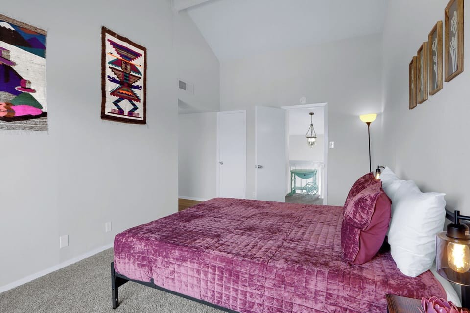 Bedroom two is on the upper level