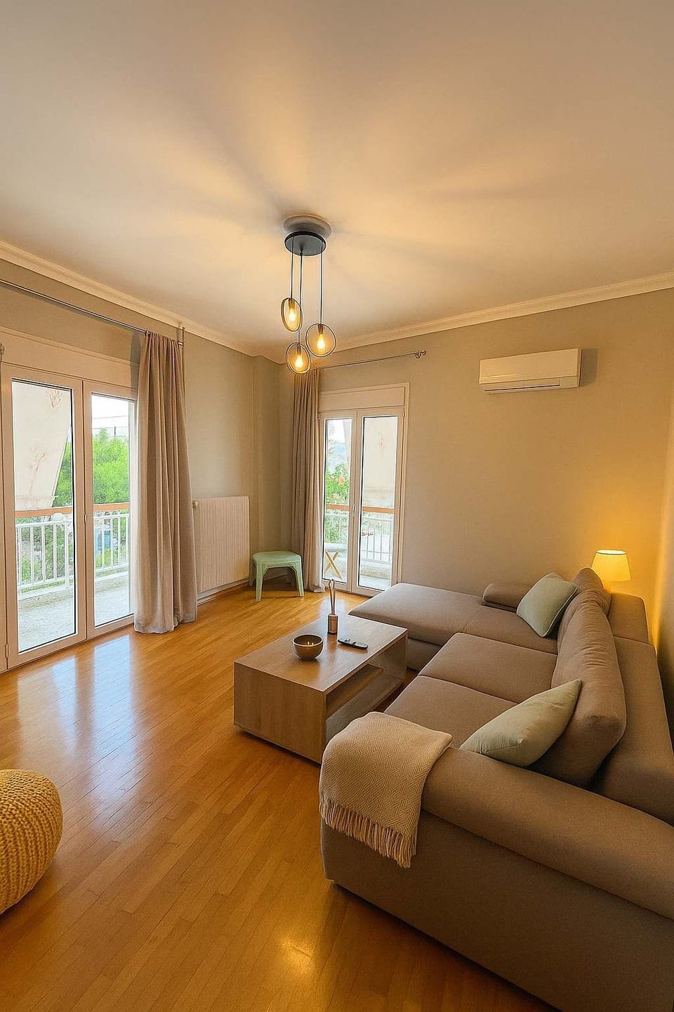 Living room with sofa bed