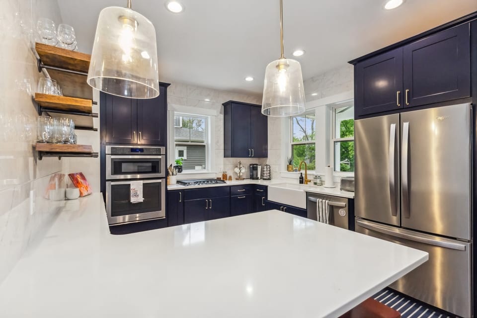 Stylish modern kitchen with high end appliances